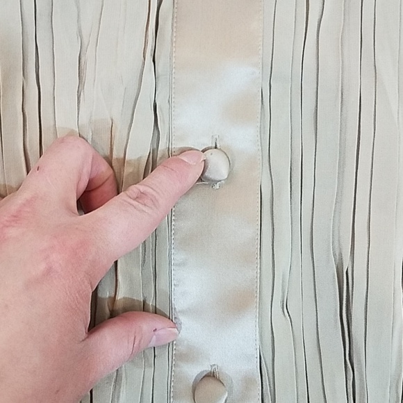 Stanley Nelson Silk Blouse L - Picture 8 of 8